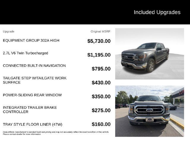 Used 2021 Ford F150 XLT w/ Equipment Group 302A High AWD/4WD image 8
