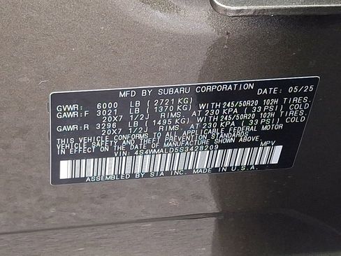 Used 2025 Subaru Ascent Limited image 26