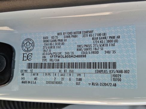 Used 2025 Ford F150 XLT w/ Equipment Group 301A Standard image 26