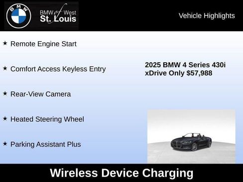 Used 2025 BMW 430i xDrive Convertible w/ Premium Package image 68