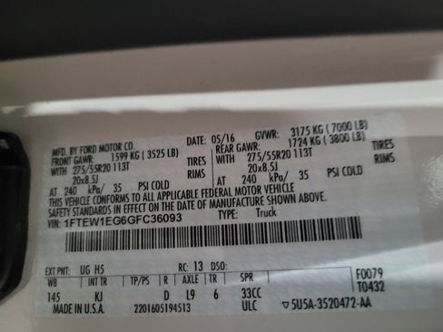 Used 2016 Ford F150 King Ranch w/ Equipment Group 601A Luxury image 33