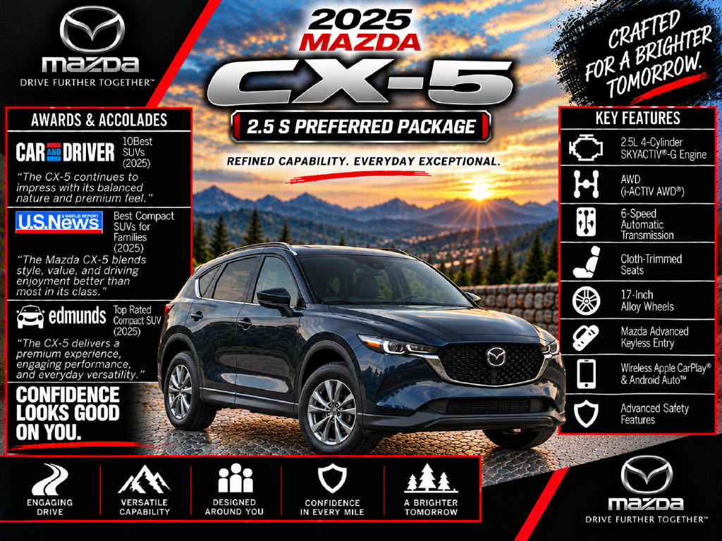 Used 2025 MAZDA CX-5 AWD 2.5 S image 2