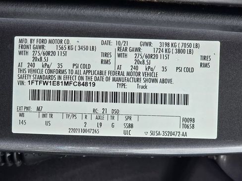 Used 2021 Ford F150 XLT w/ Equipment Group 302A High AWD/4WD image 28