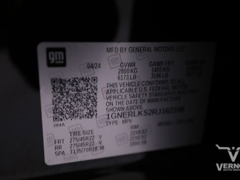 Used 2024 Chevrolet Traverse RS w/ LPO, Floor Liner Package image 13