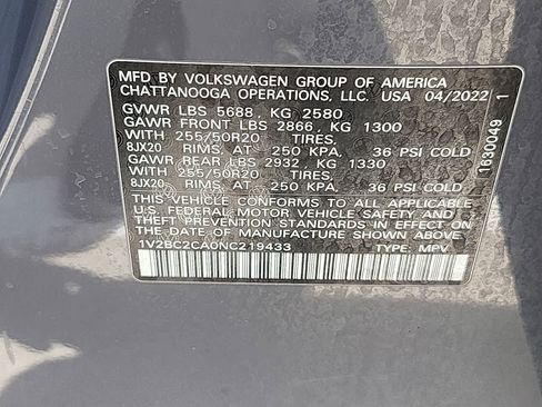 Used 2022 Volkswagen Atlas Cross Sport SEL AWD/4WD image 29