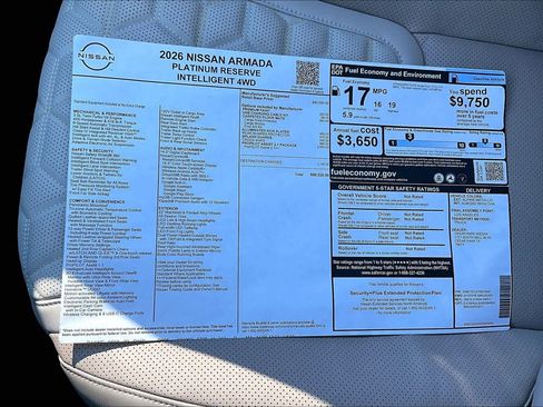 New 2026 Nissan Armada Platinum Reserve image 21