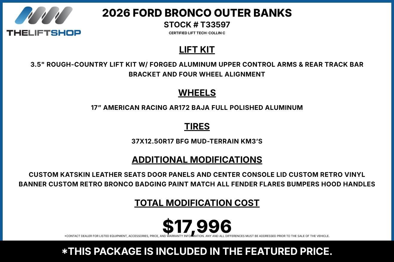 Used 2026 Ford Bronco Outer Banks AWD/4WD image 2