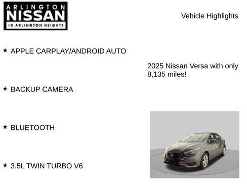 Used 2025 Nissan Versa S w/ Trunk Package FWD image 7