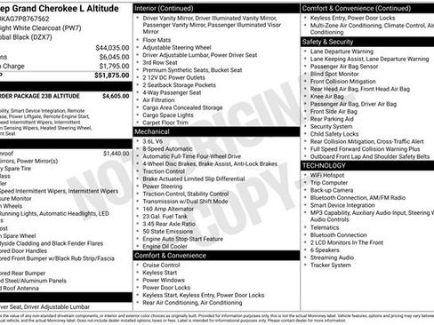Used 2023 Jeep Grand Cherokee L Laredo AWD/4WD image 6