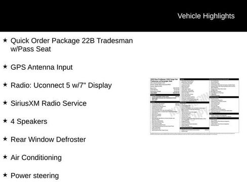 Used 2025 RAM ProMaster 2500 w/ U-Haul Equipment Group FWD image 4