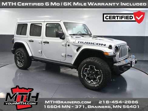 Used 2023 Jeep Wrangler Unlimited Rubicon 4xe w/ Steel Bumper Group image 1