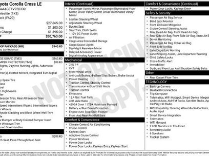 New 2026 Toyota Corolla Cross LE w/ Moonroof Package