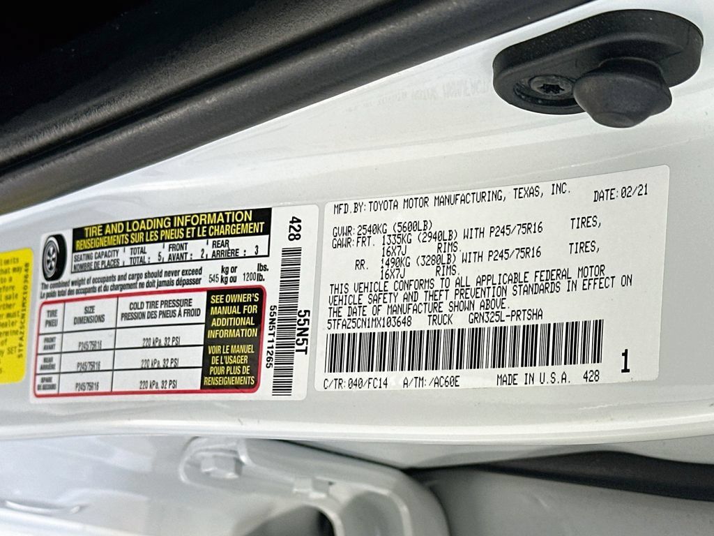 Used 2021 Toyota Tacoma SR5 RWD image 33