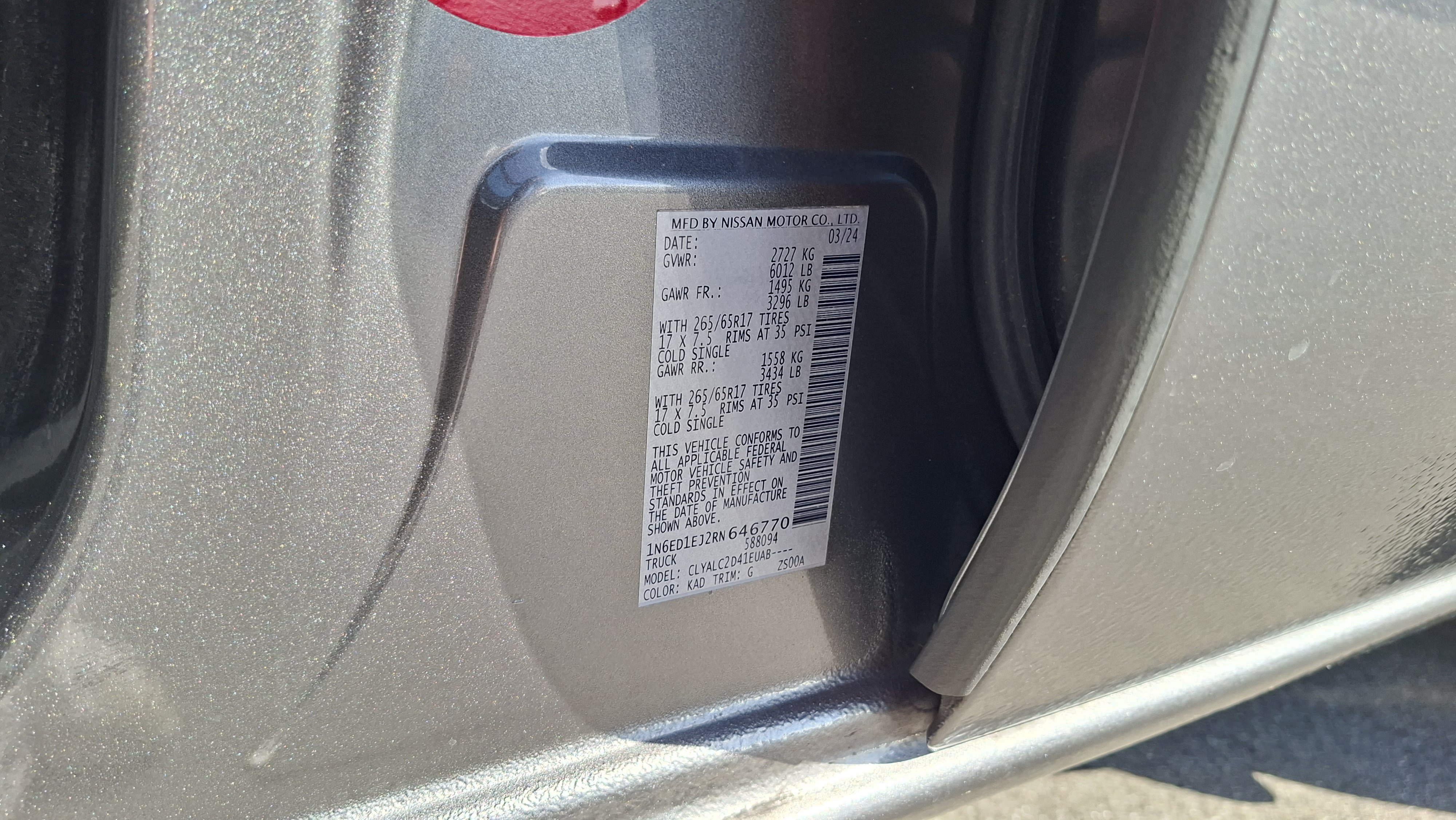 Used 2024 Nissan Frontier SV w/ SV Convenience Package RWD image 26