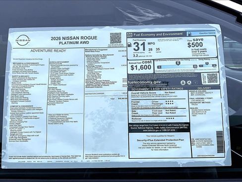 New 2026 Nissan Rogue Platinum w/ Tech Package image 19