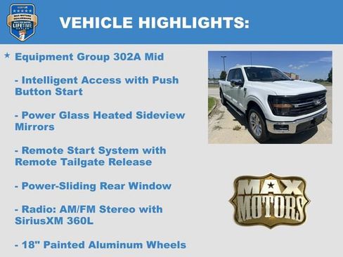 New 2026 Ford F150 XLT w/ Equipment Group 302A MID AWD/4WD image 12