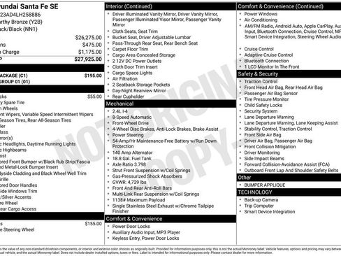 Used 2020 Hyundai Santa Fe SE w/ Cargo Package image 34