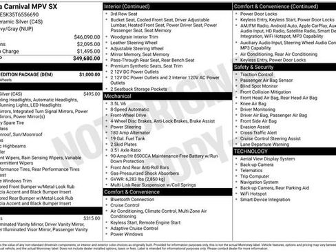 New 2026 Kia Carnival SX w/ SX Dark Edition Package image 9