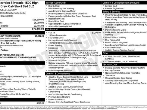 Used 2026 Chevrolet Silverado 1500 High Country w/ Technology Package AWD/4WD image 39