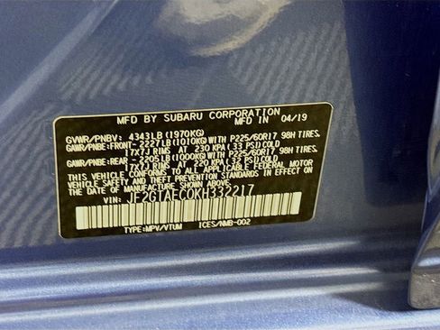 Used 2019 Subaru Crosstrek 2.0i Premium w/ Eyesight System image 32