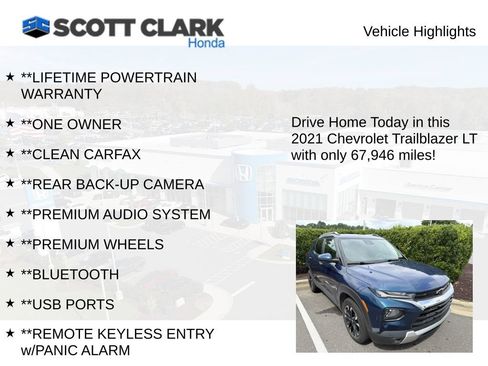 Used 2021 Chevrolet TrailBlazer LT w/ Convenience Package FWD image 5