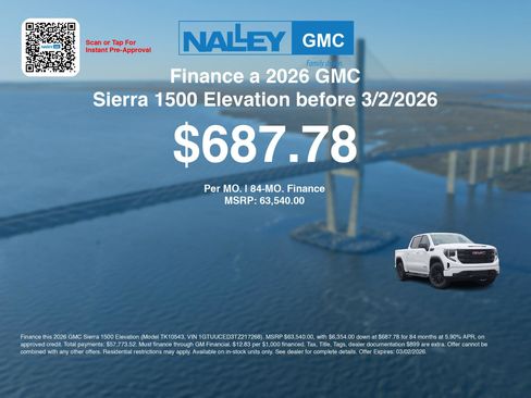 New 2026 GMC Sierra 1500 Elevation w/ X31 Off-Road Package image 7