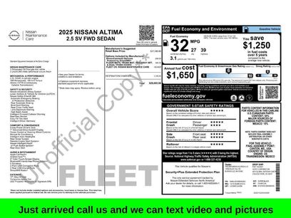 Used 2025 Nissan Altima 2.5 SV