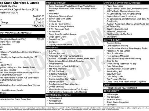 Certified 2023 Jeep Grand Cherokee L Laredo AWD/4WD image 4
