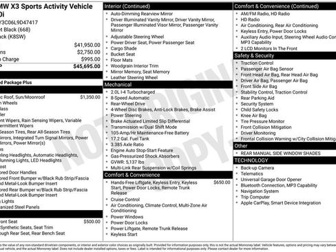 Used 2020 BMW X3 sDrive30i image 2