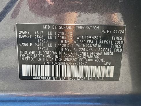 Used 2024 Subaru Crosstrek 2.5i Sport w/ Popular Package #4A image 32