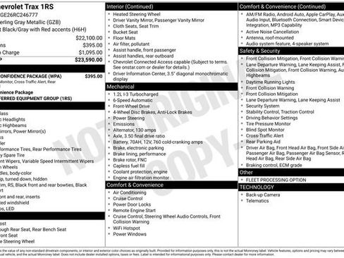 Used 2024 Chevrolet Trax RS w/ Driver Confidence Package image 49