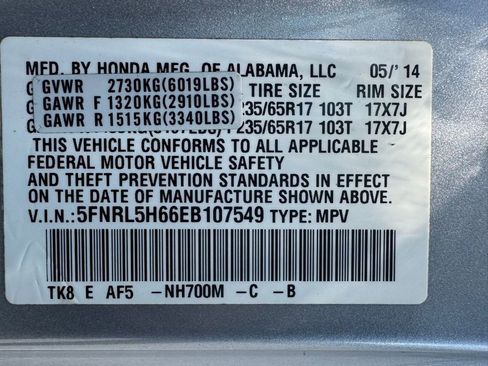 Used 2014 Honda Odyssey EX-L image 48