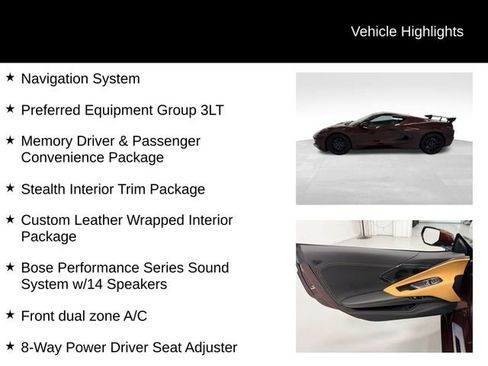 Used 2023 Chevrolet Corvette Stingray Premium Cpe w/ Stealth Interior Trim Package RWD image 27