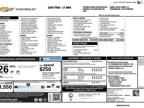 Used 2020 Chevrolet Trax LT w/ LT Convenience Package AWD/4WD image 35