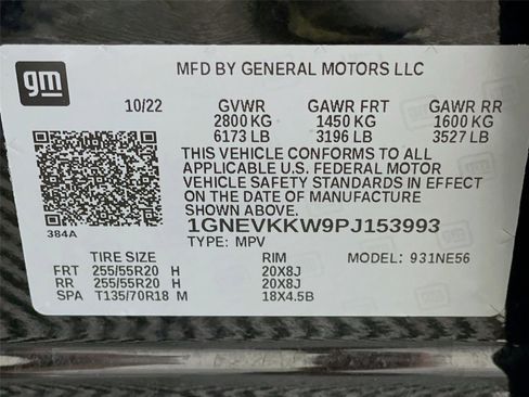 Used 2023 Chevrolet Traverse Premier w/ Redline Edition AWD/4WD image 37