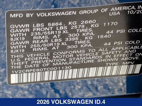 New 2026 Volkswagen ID.4 Pro RWD image 22