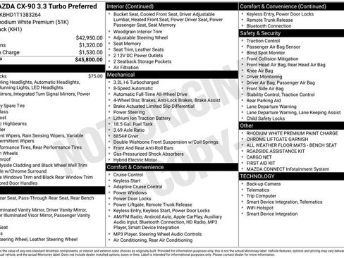 New 2026 MAZDA CX-90 3.3 Turbo w/ Preferred Package image 36