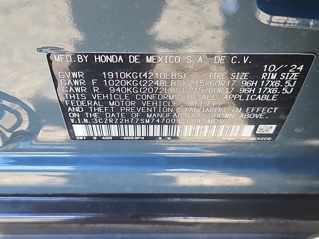Used 2025 Honda HR-V EX-L image 14