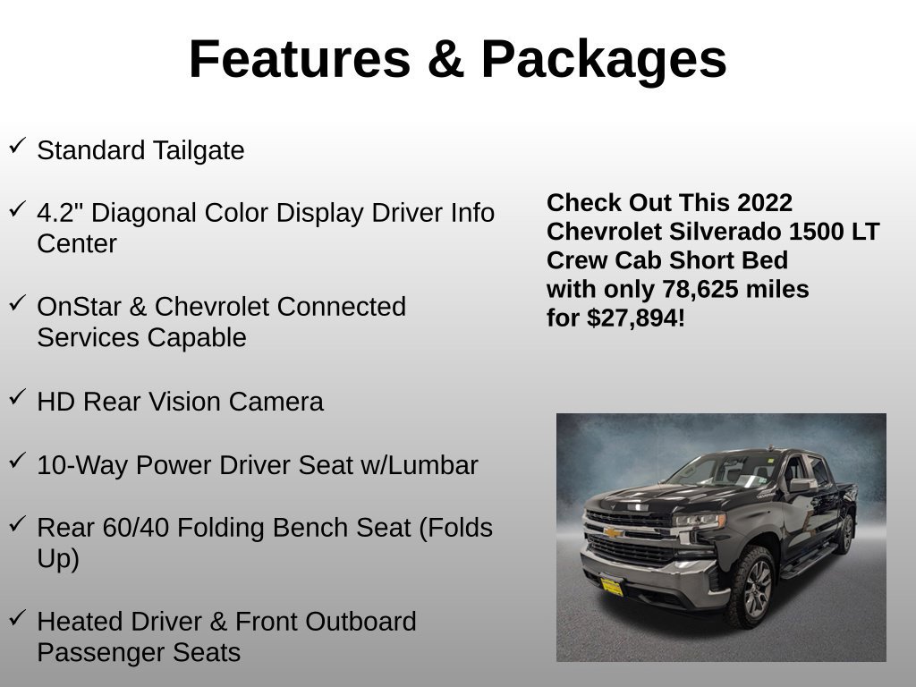 Used 2022 Chevrolet Silverado 1500 LT w/ Convenience Package II AWD/4WD image 21