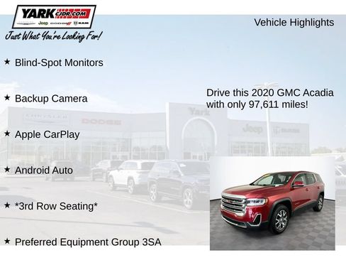 Used 2020 GMC Acadia SLE FWD image 7
