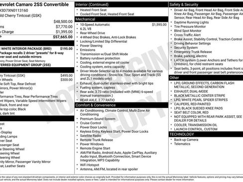 Used 2022 Chevrolet Camaro SS image 3