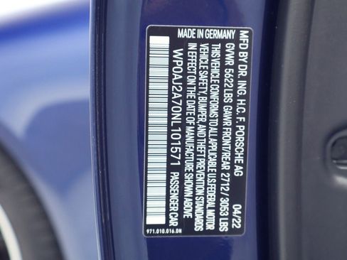 Certified 2022 Porsche Panamera 4 Platinum Edition image 28