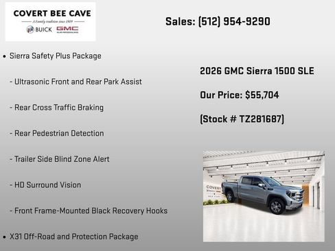 New 2026 GMC Sierra 1500 SLE AWD/4WD image 37