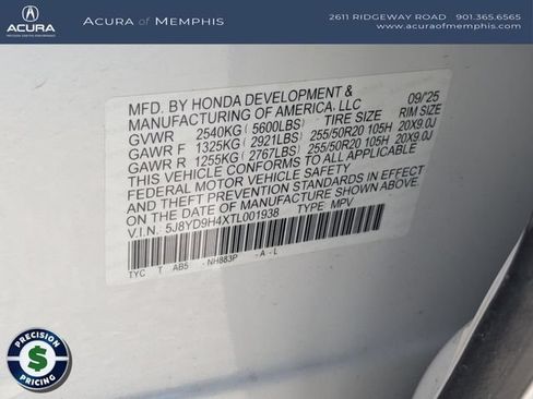 Certified 2026 Acura MDX FWD w/ Technology Package image 32