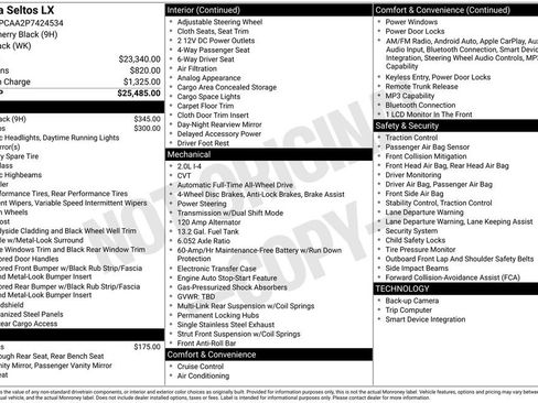 Used 2023 Kia Seltos LX image 34