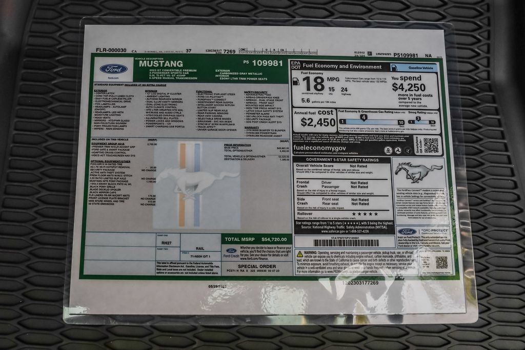 Used 2023 Ford Mustang GT Premium w/ Equipment Group 401A RWD image 31