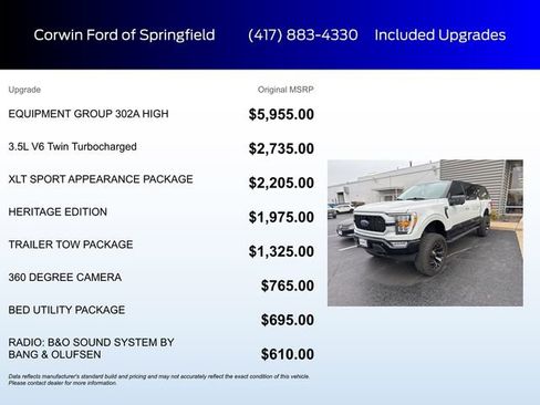 Used 2023 Ford F150 XLT w/ Equipment Group 302A High image 6