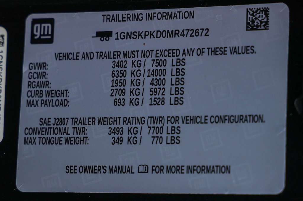 Used 2021 Chevrolet Tahoe Z71 w/ Rear Media and Nav Package AWD/4WD image 35