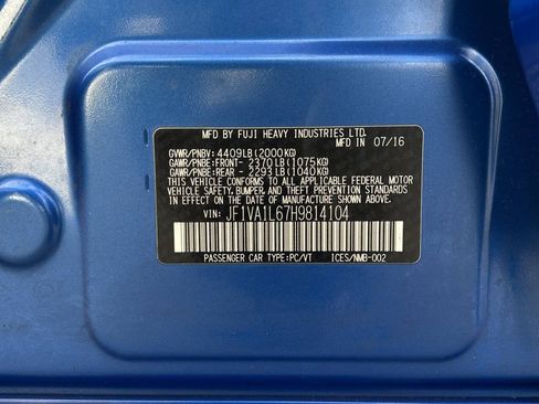 Used 2017 Subaru WRX Limited w/ Popular Package #2 image 14