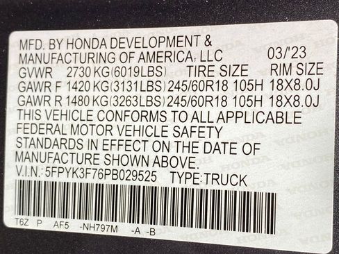 Used 2023 Honda Ridgeline RTL-E image 49